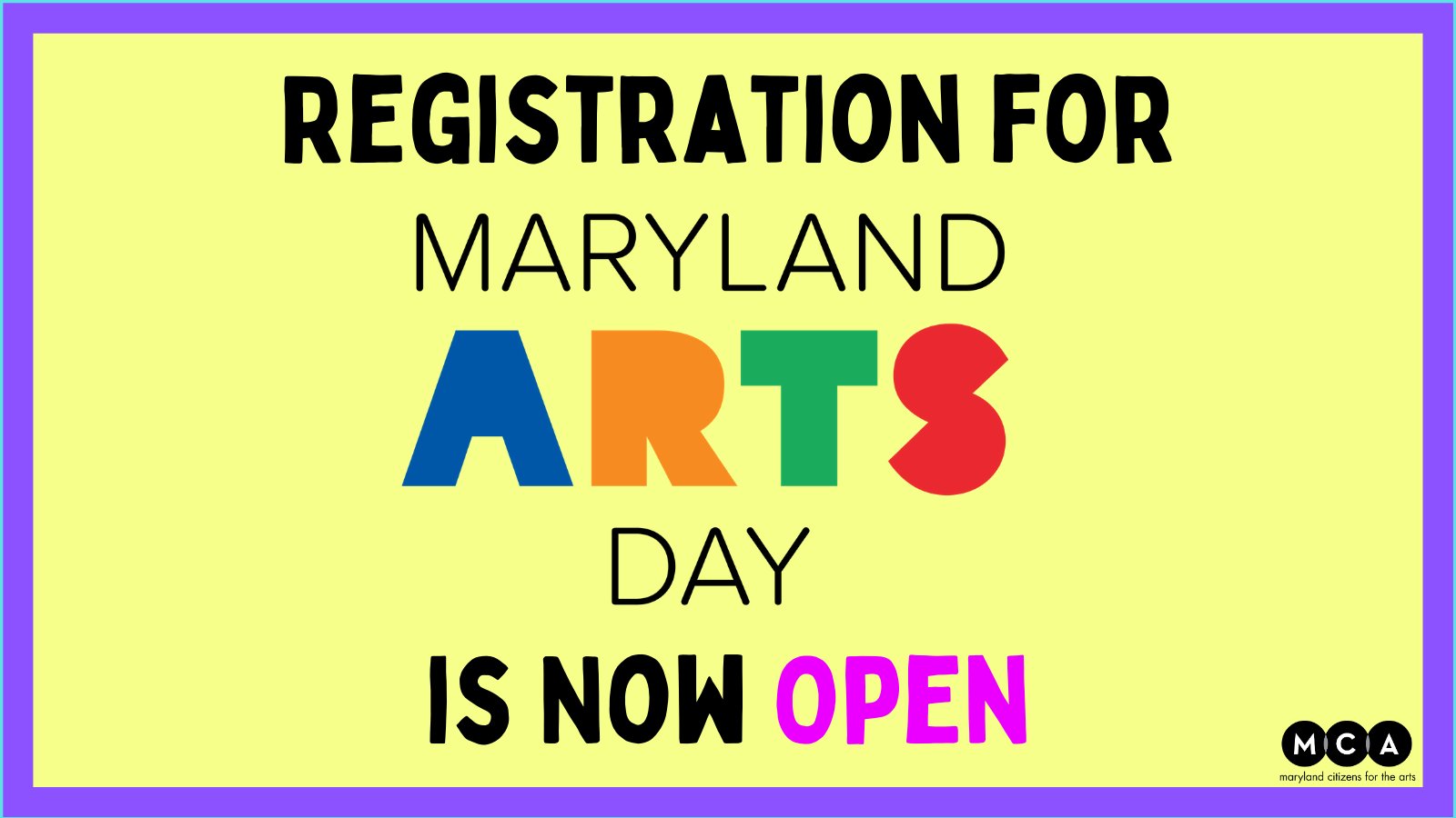 Registration for Maryland Arts Day Now Open! BALTIMORE ARTS